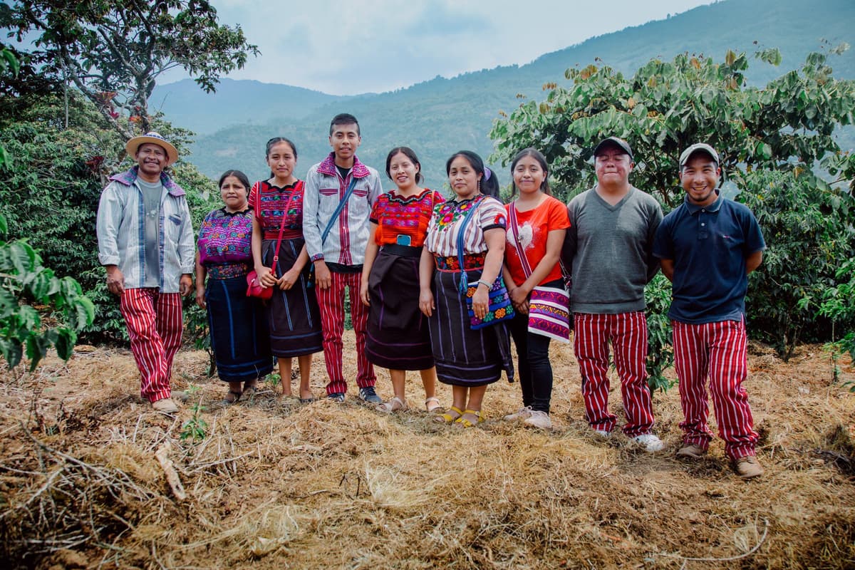 Coffee farming community in Guatemala